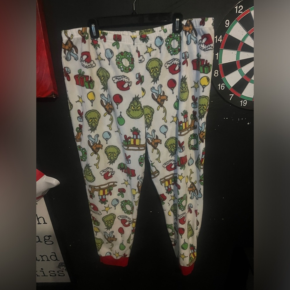 Dr Seuss The Grinch Fleece Sleep Lounge Pajama Pants Size 2X
